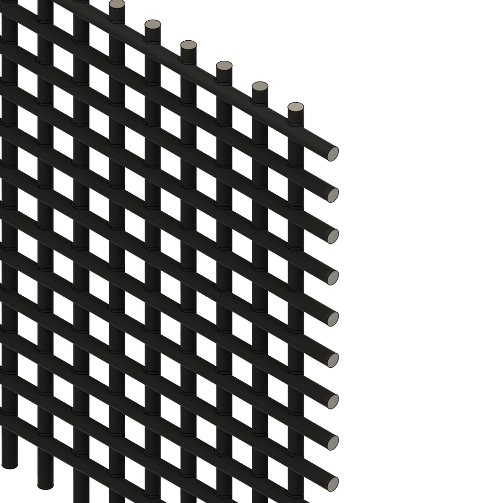 63-050-BK MODULAR SOLUTIONS MESH<br>1/2'' X 4' X 8', BLACK